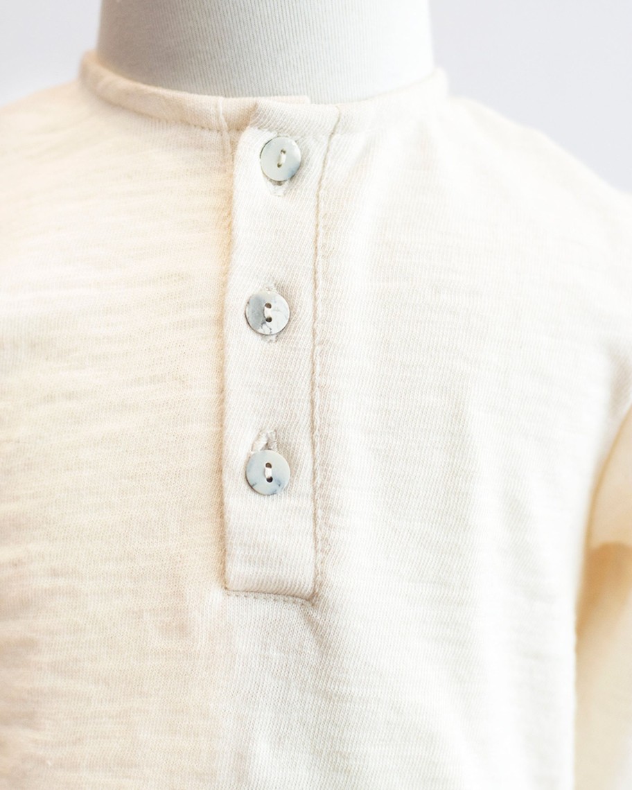 Kids Hopper Hunter | Henley | Natural Jersey