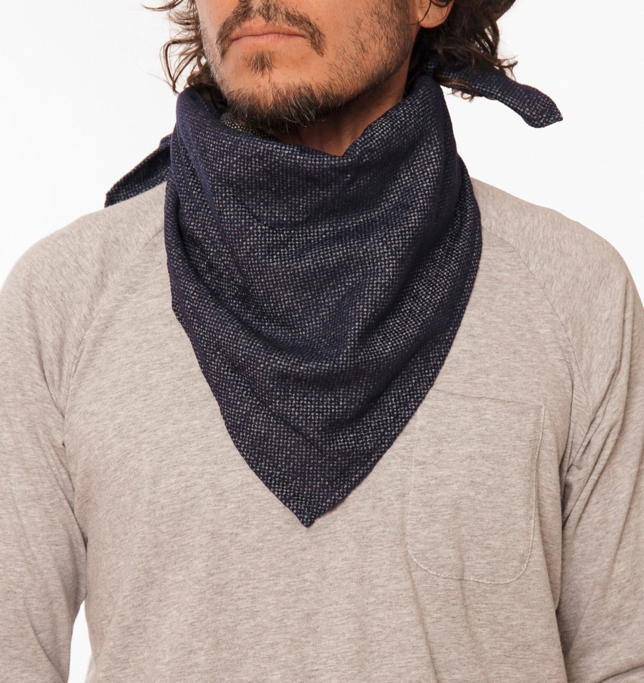 Men 18 Waits Bandanas | Cowboy Bandana | Blue Check Flannel