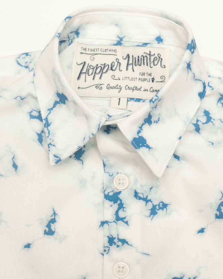 Kids Hopper Hunter | Short Sleeve Shirt | Tie Dye Sky