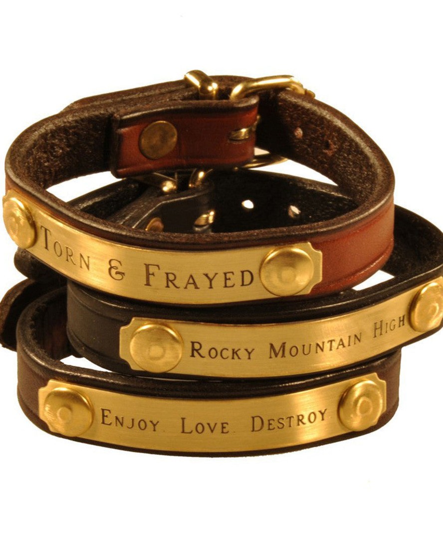 Men 18 Waits Jewelry | Leather U0026 Brass Bracelets