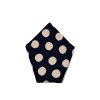 Men 18 Waits Ties & Pocket Squares | Pocket Square | Tipsy Linen Dots - Navy