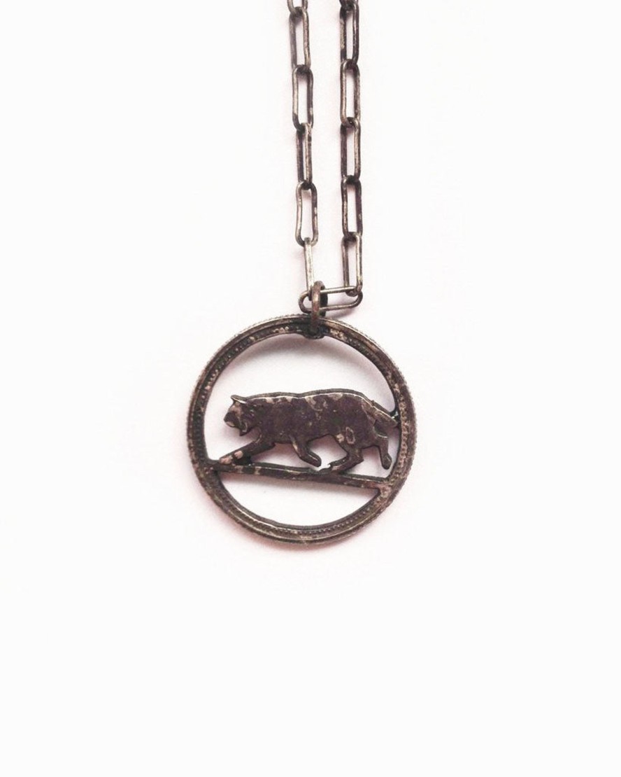 Men 18 Waits Jewelry | Animal Series | Cougar Necklace