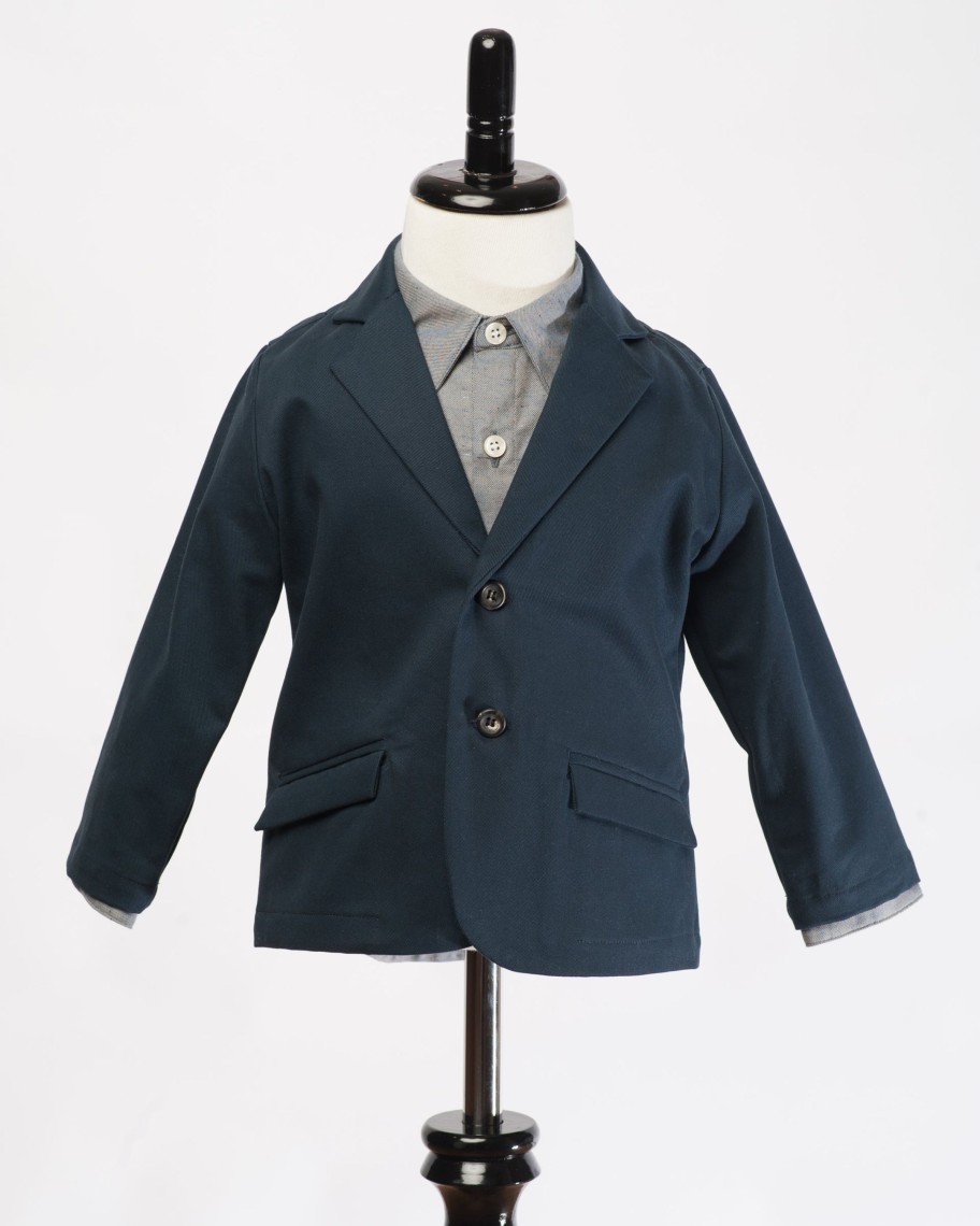 Kids Hopper Hunter | Blazer | Soft Navy Twill