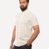 Men 18 Waits Shirts | Short Sleeve Dylan | Bahama Breeze (White)