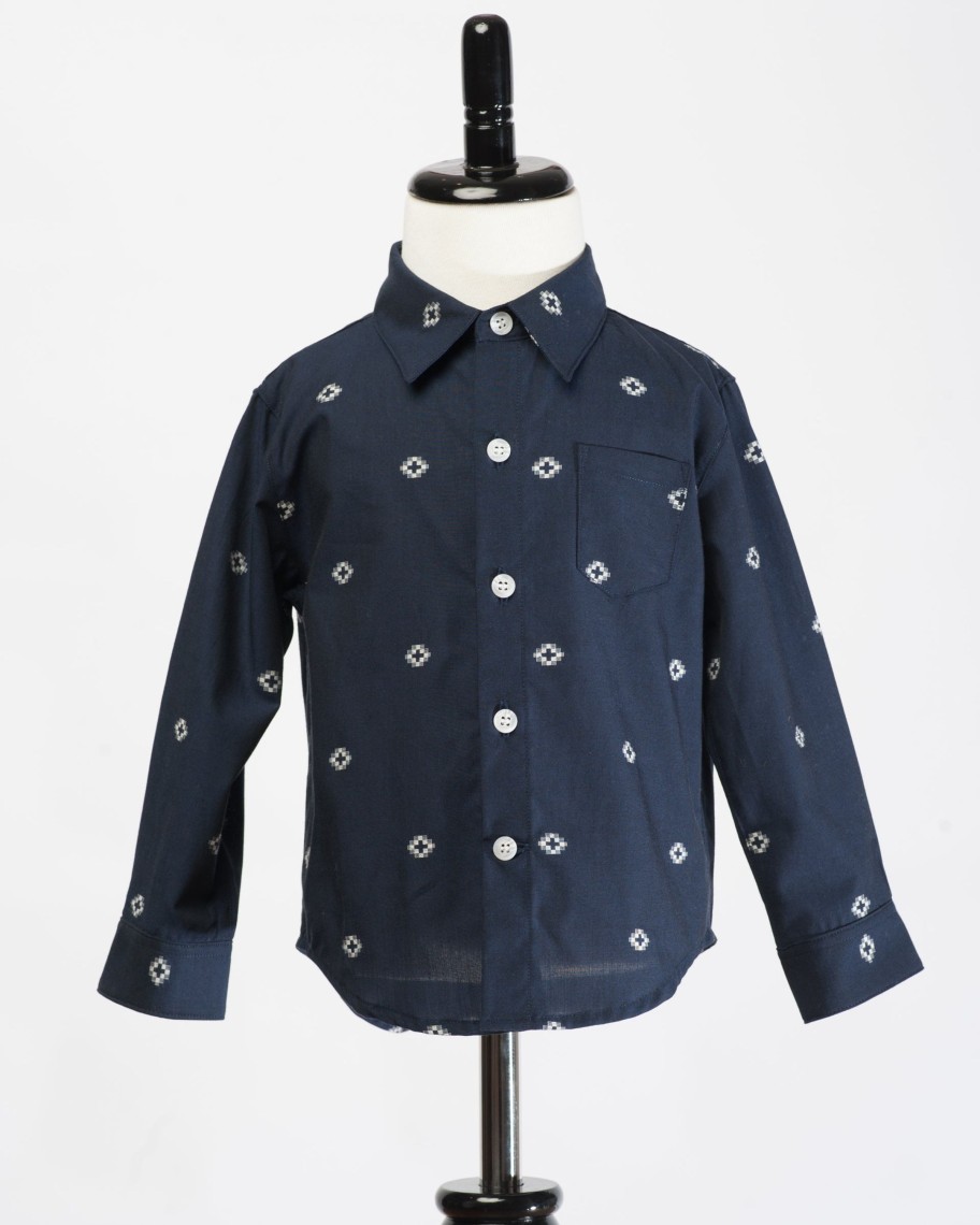 Kids Hopper Hunter | Long Sleeve Shirt | Navy Space