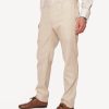 Men 18 Waits | Signature Trouser | Natural Flecked Linen