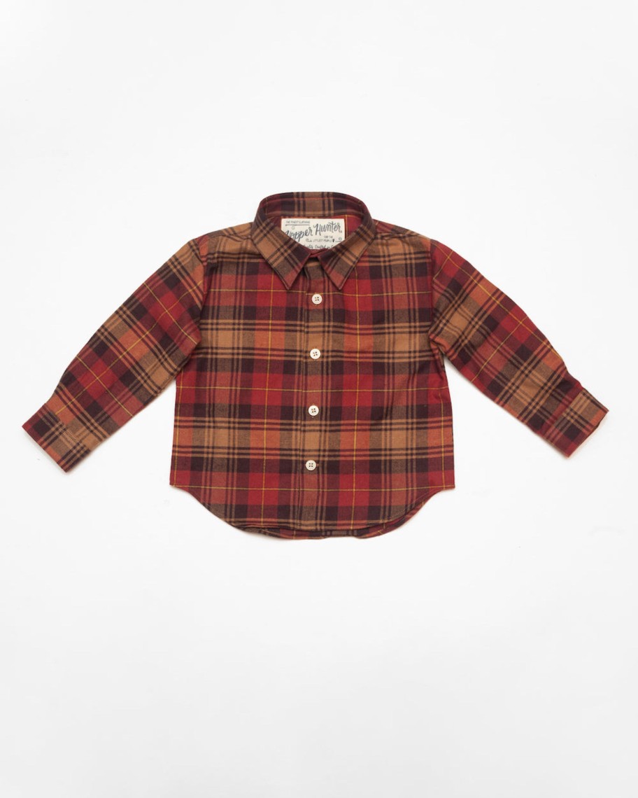 Kids Hopper Hunter | Long Sleeve Shirt | Autumn Plaid