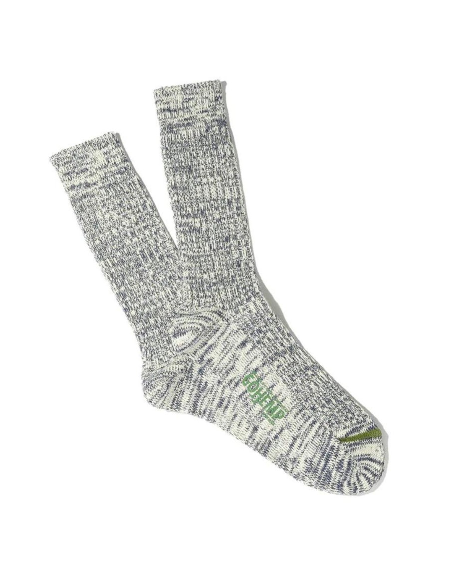 Men Anonymous Ism Socks | Anonymous Ism Socks | Go Hemp Oc Crew - Navy Melange