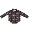 Kids Hopper Hunter | Long Sleeve Shirt | Night Skulls