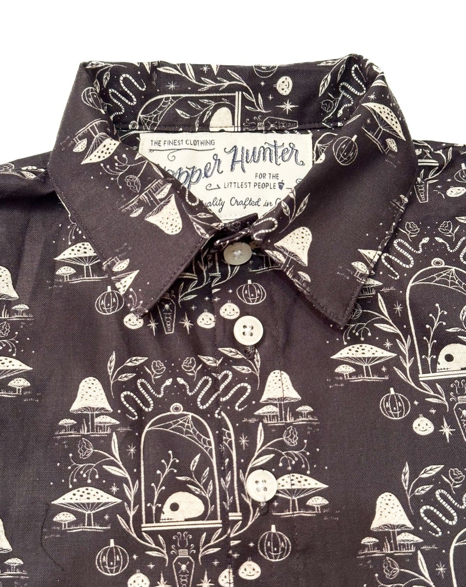 Kids Hopper Hunter | Long Sleeve Shirt | Night Skulls