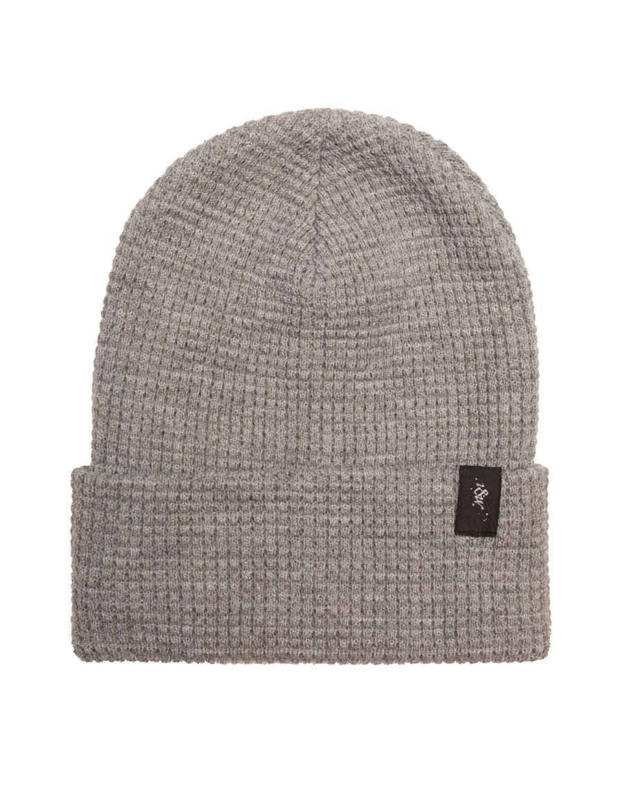 Men 18 Waits Hats & Caps | The Toque | Grey Waffle Knit