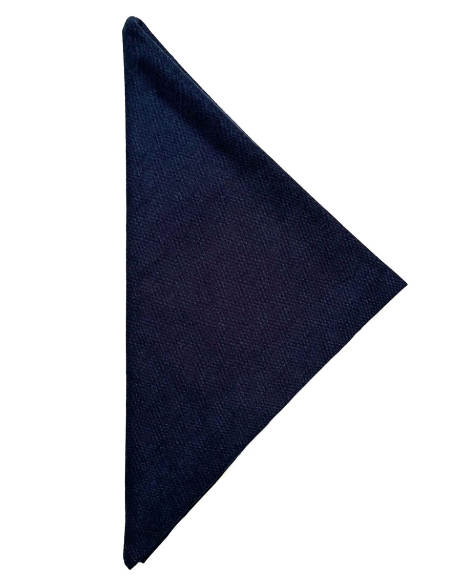 Men 18 Waits Bandanas | Cowboy Bandana | Navy/Black Twill