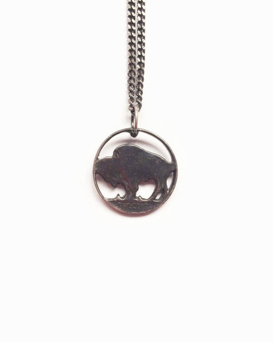 Men 18 Waits Jewelry | Animal Series | Bison Necklace