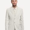 Men 18 Waits | The Desert Blues Blazer | Off-White Pinstripe