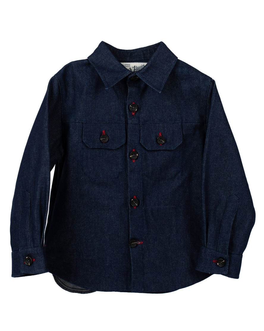 Kids Hopper Hunter | Weekender Jacket | Raw Indigo Denim