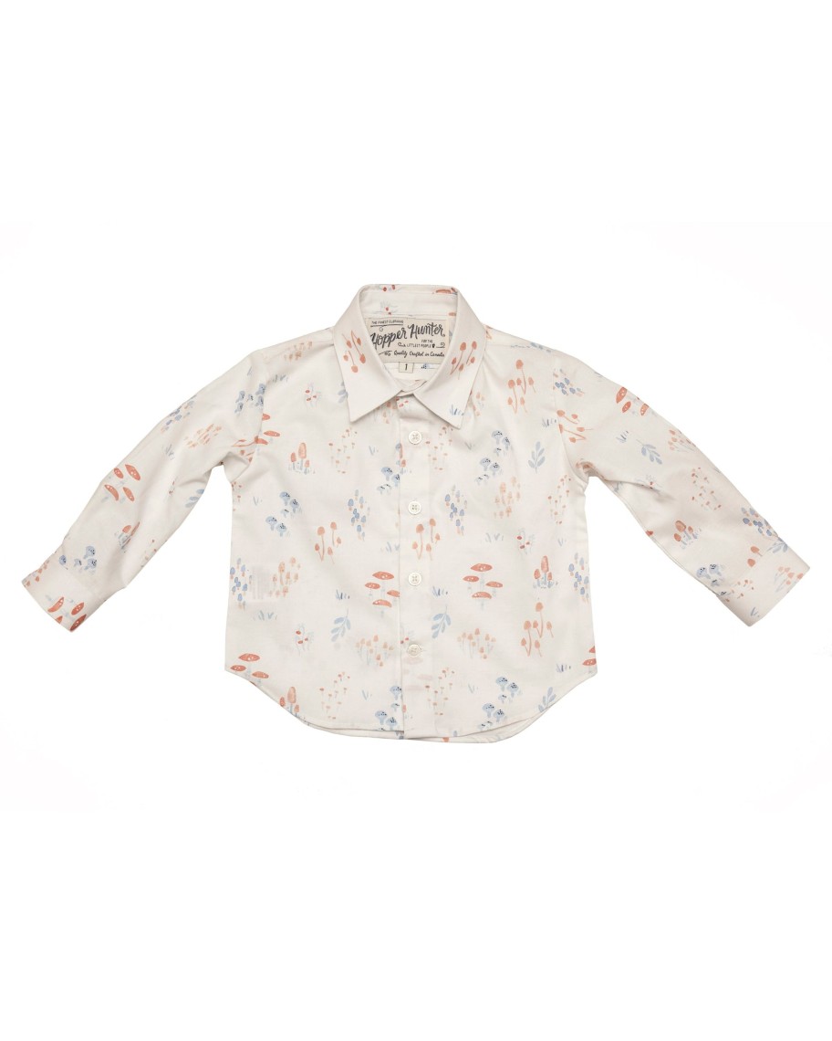 Kids Hopper Hunter | Long Sleeve Shirt | Field Funghi