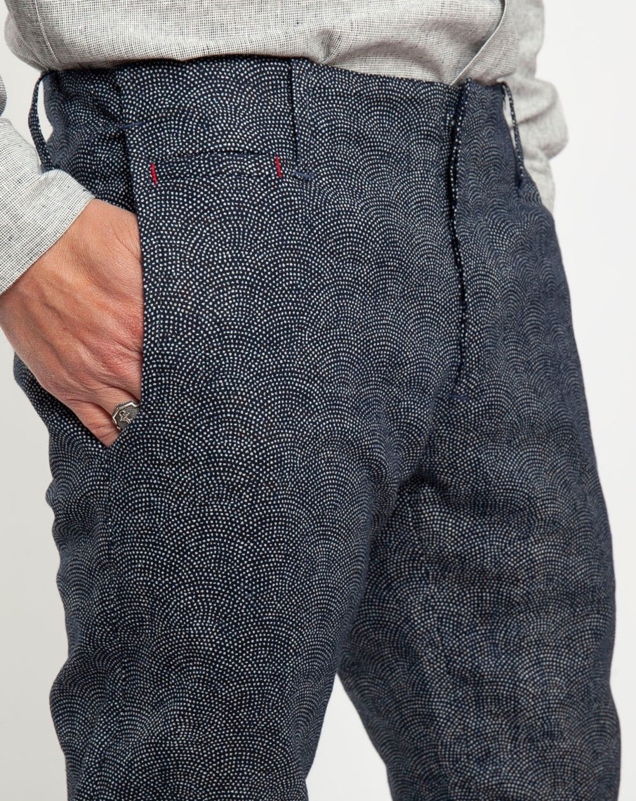 Men 18 Waits Trousers | Signature Trouser | Tiny White Dots