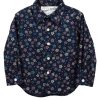 Kids Hopper Hunter | Long Sleeve Shirt | Navy Wildflowers