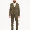 Men 18 Waits | The Atlantic Blazer | Olive Herringbone