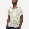 Men 18 Waits Shirts | Short Sleeve Dylan Shirt | Aloha - Light Blue