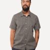 Men 18 Waits Shirts | Short Sleeve Dylan Shirt | Tiny White Dots