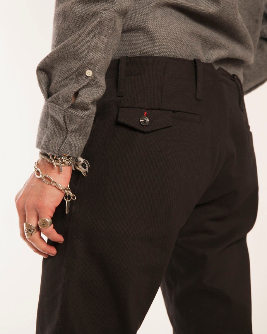 Men 18 Waits Trousers | Signature Trouser | Black Bull Denim