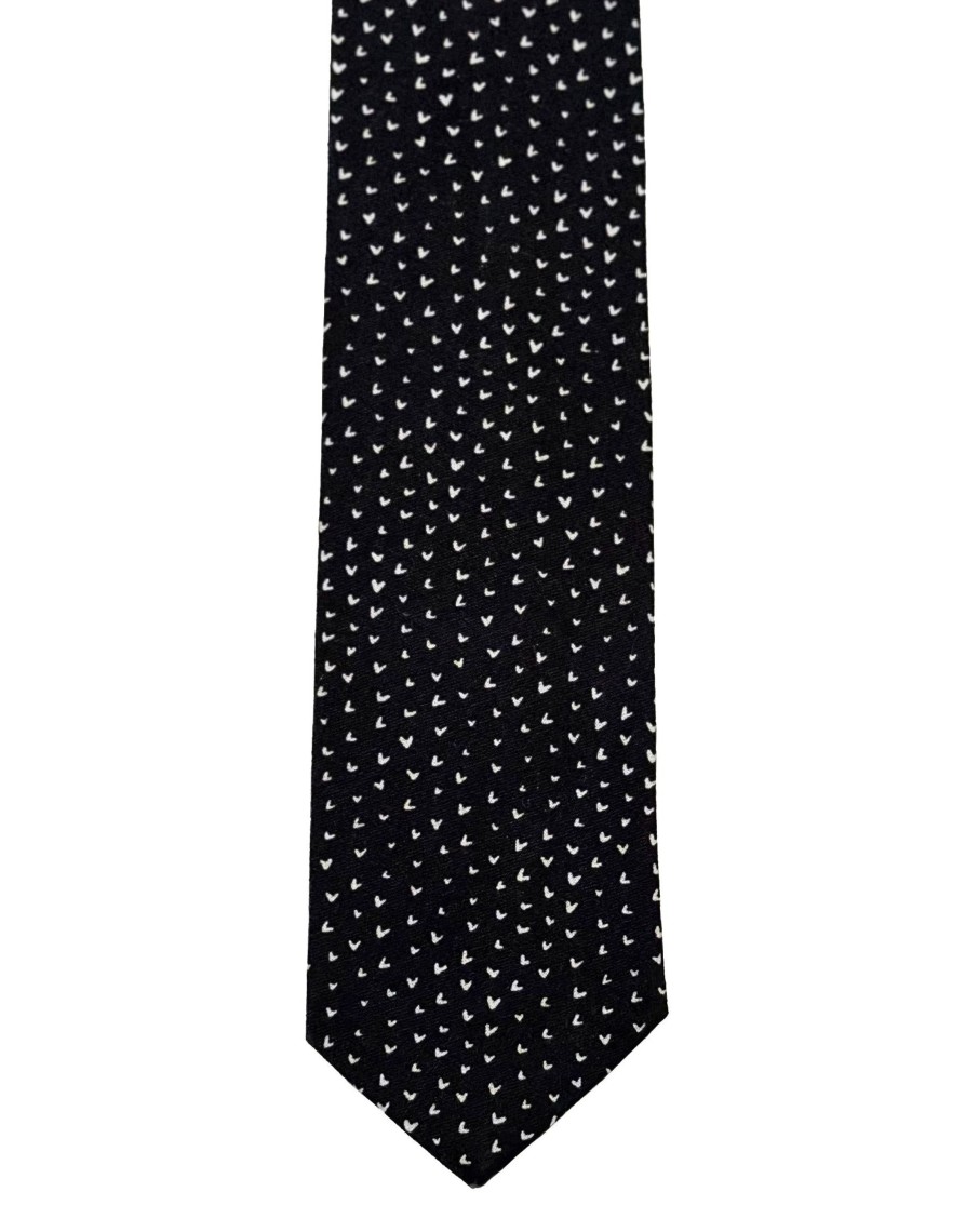 Men 18 Waits Ties & Pocket Squares | The Tie | Black Hearts