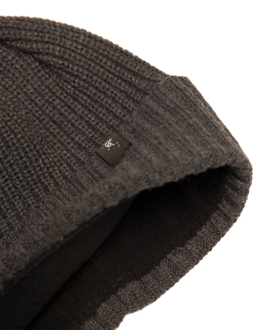 Men 18 Waits Hats & Caps | The Toque | Charcoal Ribbed Knit