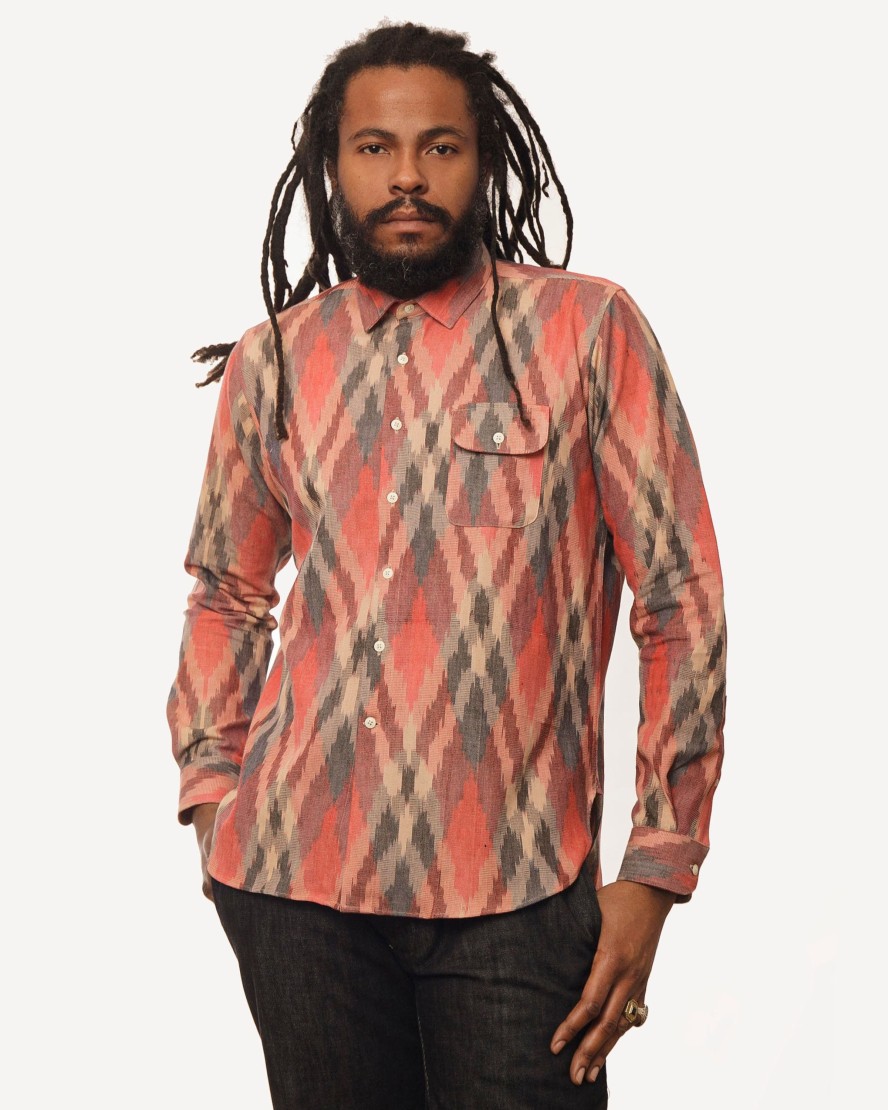 Men 18 Waits Shirts | Long Sleeve Neuwirth Shirt | Desert Watercolours