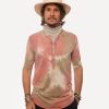 Men 18 Waits Knits | T-Shirts | Hitchhiker Henley | Rose Sage Tie Dye