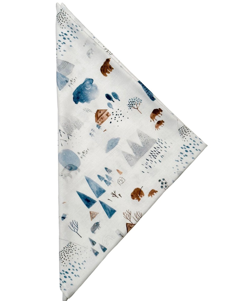 Men 18 Waits Bandanas | Brakeman Bandana | Wild Wilderness White