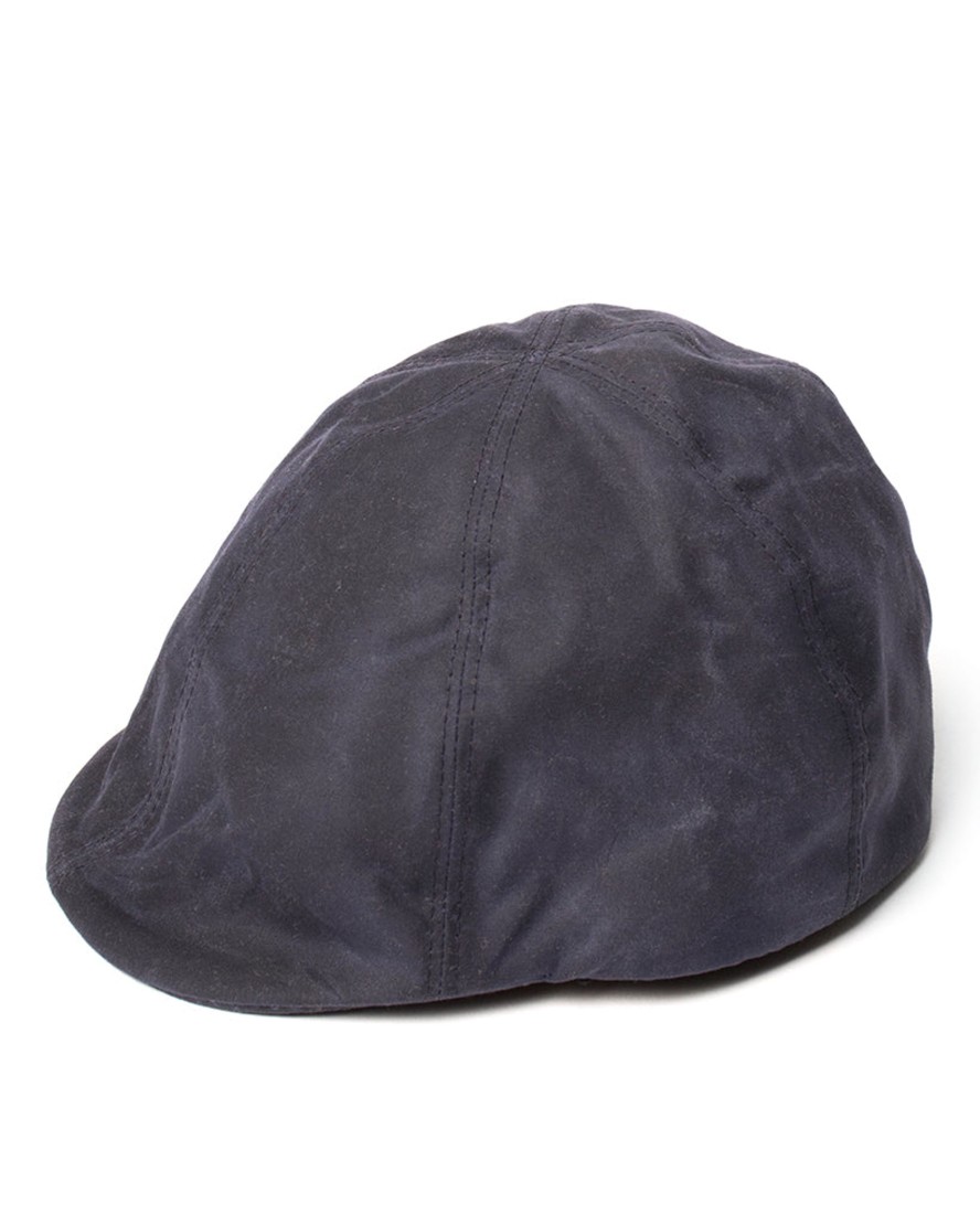 Kids Hopper Hunter | Duckbill Cap | Navy Waxed Cotton