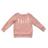 Kids Hopper Hunter | Crew Sweater | Rose Feathers