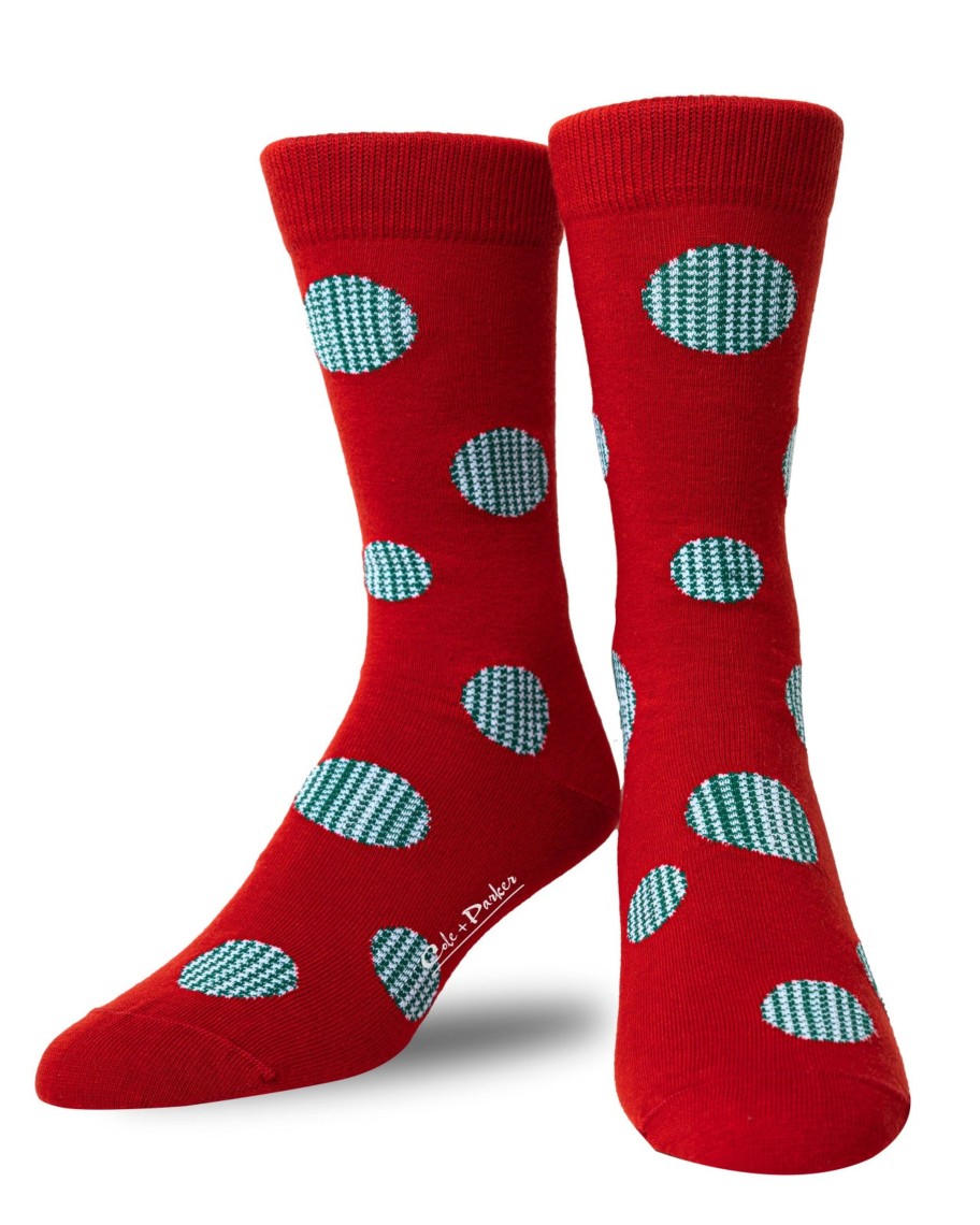 Men Cole + Parker Socks | Festive Dots Sock