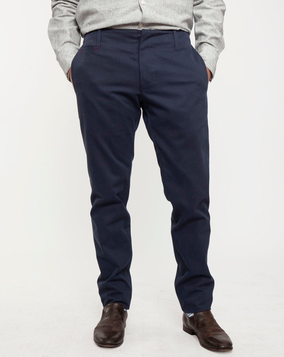 Men 18 Waits Trousers | Signature Trouser | Soft Navy Twill