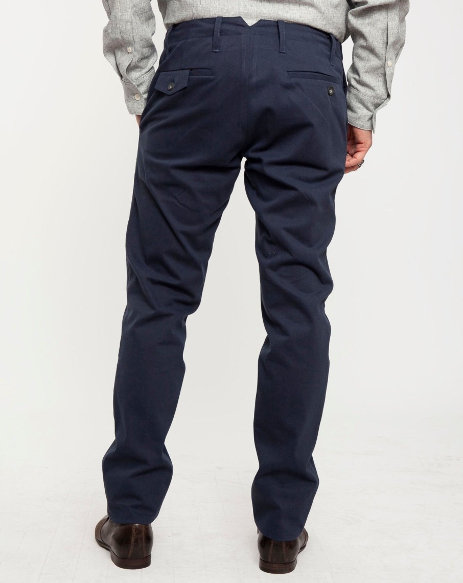 Men 18 Waits Trousers | Signature Trouser | Soft Navy Twill